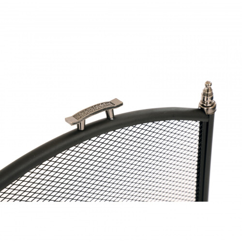 Oypla Oypla Heavy Duty Steel 4 Panel Fire Screen Spark Guard 2