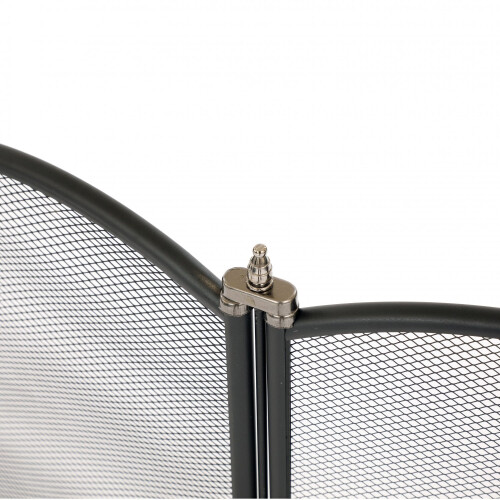 Oypla Oypla Heavy Duty Steel 4 Panel Fire Screen Spark Guard 1