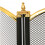 Oypla Oypla Heavy Duty Steel 3 Panel Fire Screen Spark Guard 7