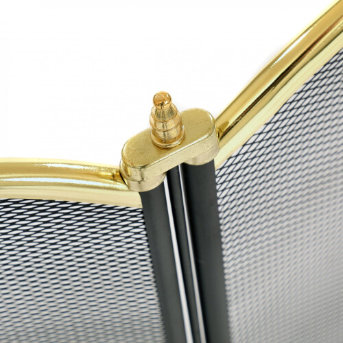 Oypla Oypla Heavy Duty Steel 3 Panel Fire Screen Spark Guard 1