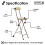 Oypla Oypla White Padded Folding High Chair Breakfast Kitchen Bar Stool Seat 5