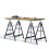 Oypla Oypla 2x Adjustable Builder DIY Carpentry Work Bench Telescopic Saw Horses Trestle 7