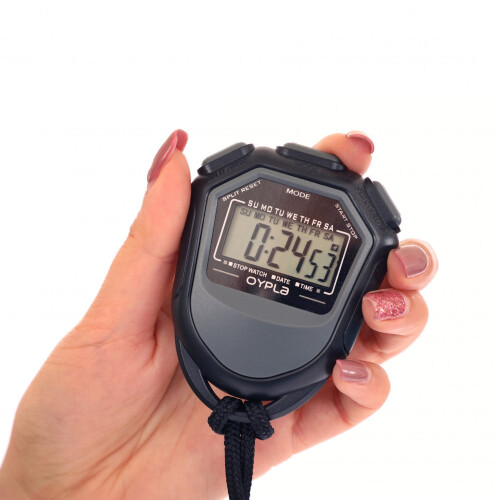 Oypla Oypla Black Digital Sports Stopwatch Timer LCD Display Training Running 2