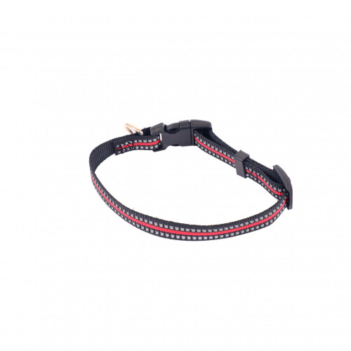 Oypla Oypla Red Adjustable Comfortable Reflective Red Dog Collar 1