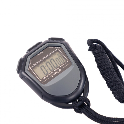 Oypla Oypla Black Digital Sports Stopwatch Timer LCD Display Training Running 1