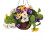 Oypla Oypla Artificial Garden Hanging Wicker Basket with Multicoloured Flowers 6