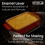 Oypla Oypla 39cm Cast Iron Roasting Pan Enamel Casserole Dish Oven Baking Roaster 6