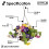 Oypla Oypla Artificial Garden Hanging Wicker Basket with Multicoloured Flowers 3