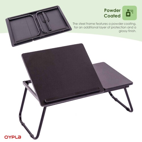 Oypla Oypla Black Portable Folding Laptop Notebook Computer Table Desk Stand 1