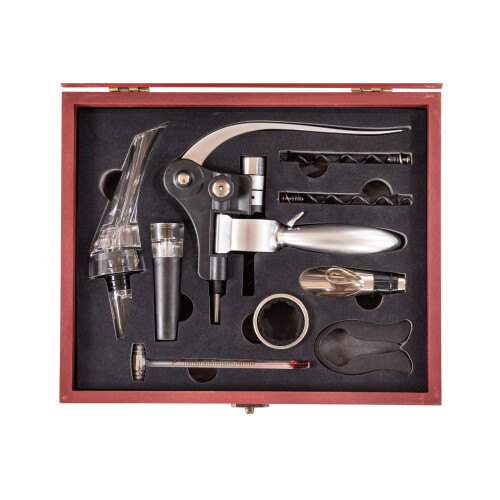 Oypla Oypla 9pc Wine Opener Accessory Gift Set with Rabbit Corkscrew 1