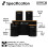 Oypla Oypla 5pc Black Bamboo Lid Kitchen Canister Storage Tin Set Bread Biscuits Tea Sugar Coffee 5