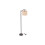 Oypla Oypla Black Floor Standing Lamp Reading Light with Linen Fabric Lampshade 2