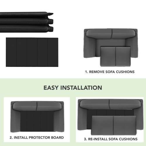 Oypla Oypla 2 Seater Sofa Couch Protector Support Board Seat Saver 2