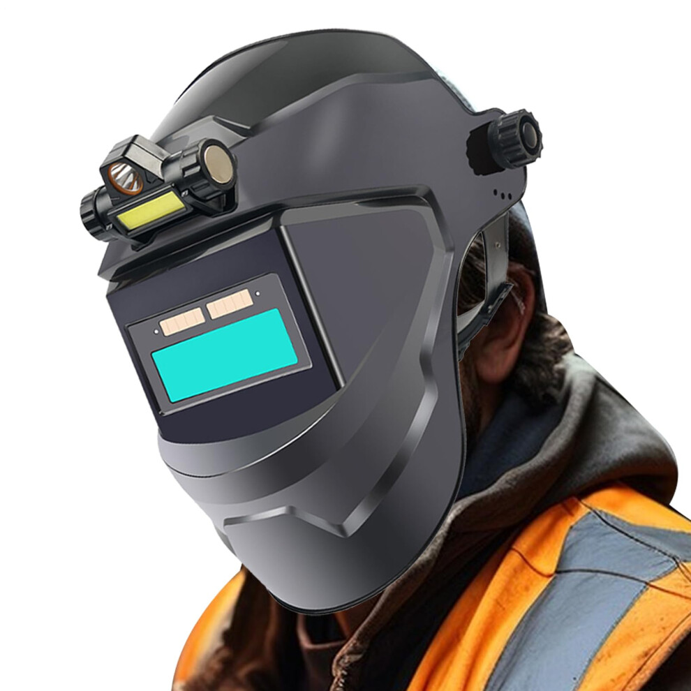 Welding Hood Auto Darkening Large Viewing Area With Definition Vision, Industrial Welding Helmet, Universal Fit 9412369961372
