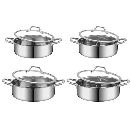 Doppelseitiger Hot Pot aus Edelstahl mit-28cm Doppelsuppengefäß 1