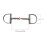 Professional horse bit, Dring snaffle, solid material singlejoint, lightweight copper roller snaffle. 5