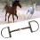 Professional horse bit, Dring snaffle, solid material singlejoint, lightweight copper roller snaffle. 3