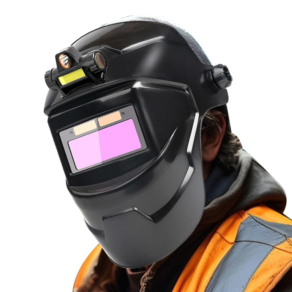 Autodarkening Welding Helmet For Mig Tig Arc Welding Large Viewing Area Polycarbonate Shell Adjustable Fit 9426802231021