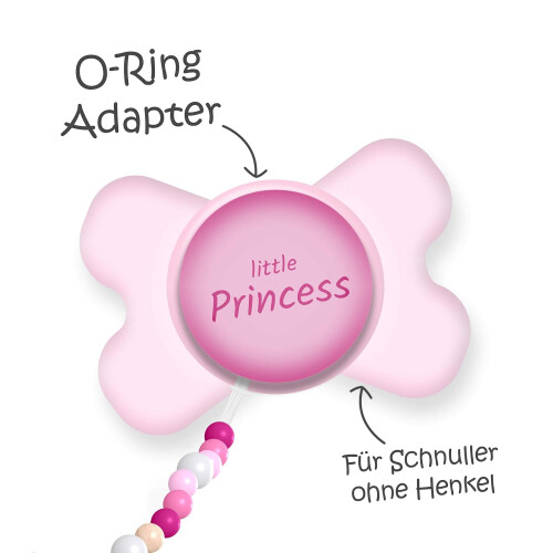 Adaptor for Dummy  Chain  Silicone ORing  Baby Pink 1