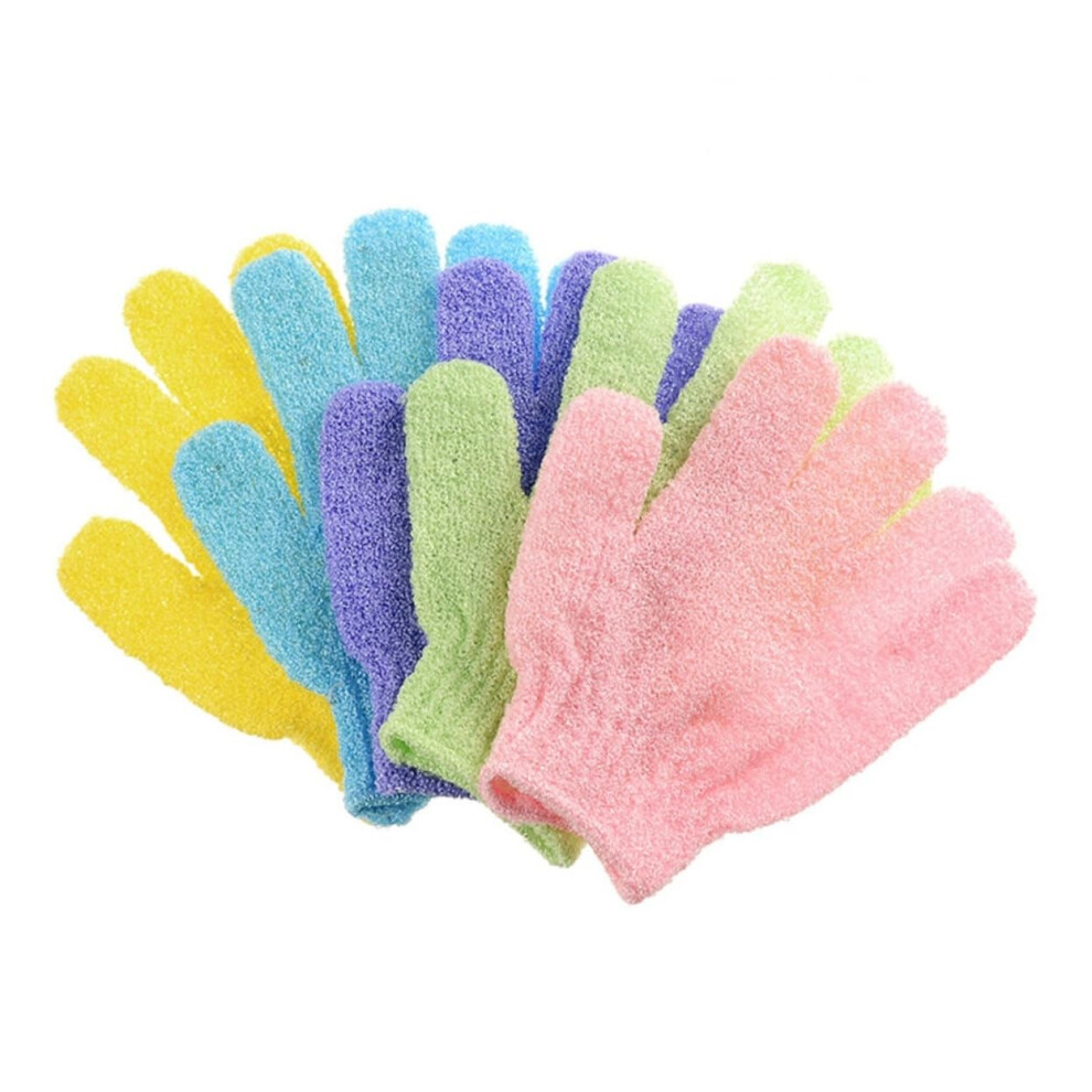 DualSided Exfoliating Gloves 20Piece Set For Body Scrub And Bath Exfoliator, Easy To Clean