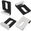 Mirror Hanging Kit, Heavy Duty Wall Mounting Hardware, 10Piece Mirror Clips, Single Hole, Secure Mount, Silver 3
