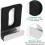 Mirror Hanging Kit, Heavy Duty Wall Mounting Hardware, 10Piece Mirror Clips, Single Hole, Secure Mount, Silver 5