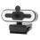 Webcam para streaming com luz circular, webcam USB para computador com microfones duplos com redução de ruído e tripé, câmera profissional Full 5