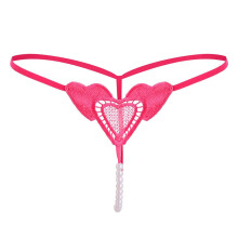 Seamless Underwear Women's Thong Lace VWaist Lingerie A1hot Pink Unit size