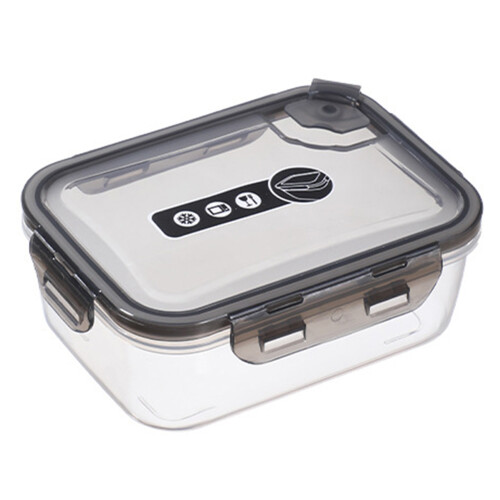 Transparente Kunststoff-Bento-Box Lebensmittelbehälter, luftdicht Gefrierschrank 2
