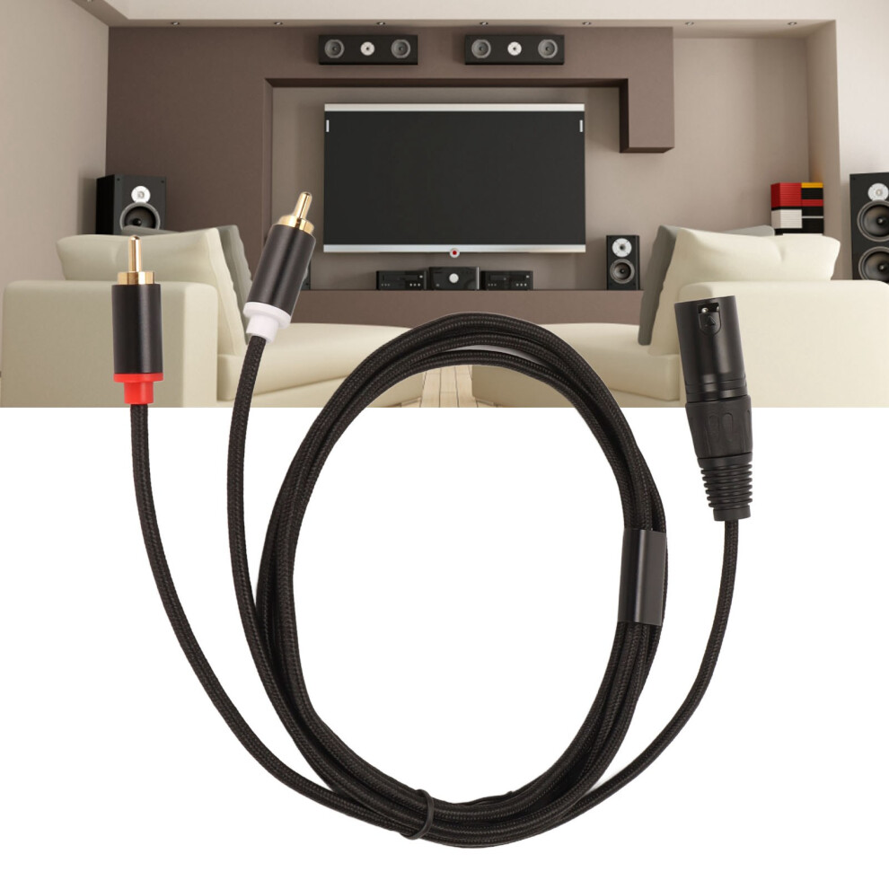 Xlr-Stecker Auf 2 Cinch-Kabel, Hifi, Klares 7465065732632