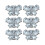 6Pcs Rhinestones Button Clips Shirt-Butterfly shape 25MM 1