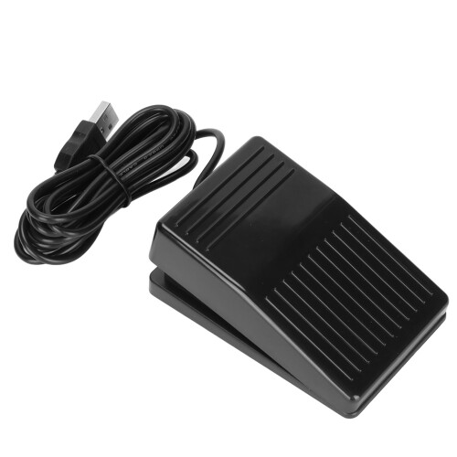 Hands Free Operation Pedal Switch, Compatible with Dos Windows Mac Linux, Fast Control for Gaming Zoom Transcription, Momentary Action for Seamless Sw 1