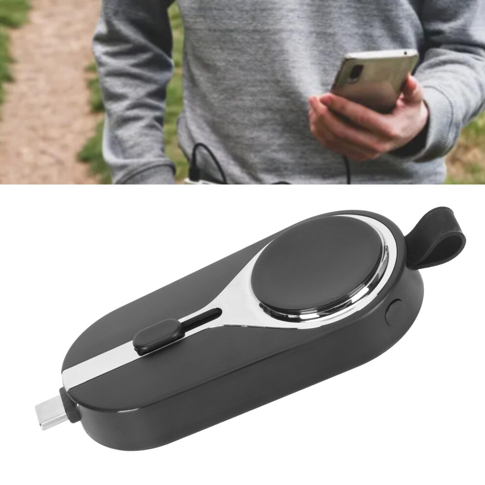 Emergency 2000Mah Keychain Power Bank For Ios Android Black 7891369375785