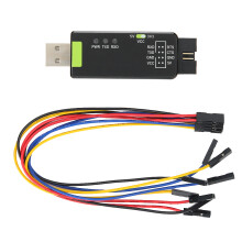 Prevodník TTL na USB, priemyselný čip FT232RL ponúka bezkonkurenčnú spoľahlivosť, LED indikátory poskytujú okamžitú spätnú väzbu o