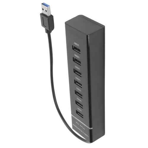 Διαχωριστής USB7Port Usb3 0Hub με μακρύ καλώδιο και ξεχωριστούς διακόπτες 1