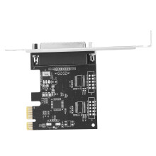 25-Pin PCIe Parallel Expansion Card for Desktop Printer Port Windows 98/2000/XP