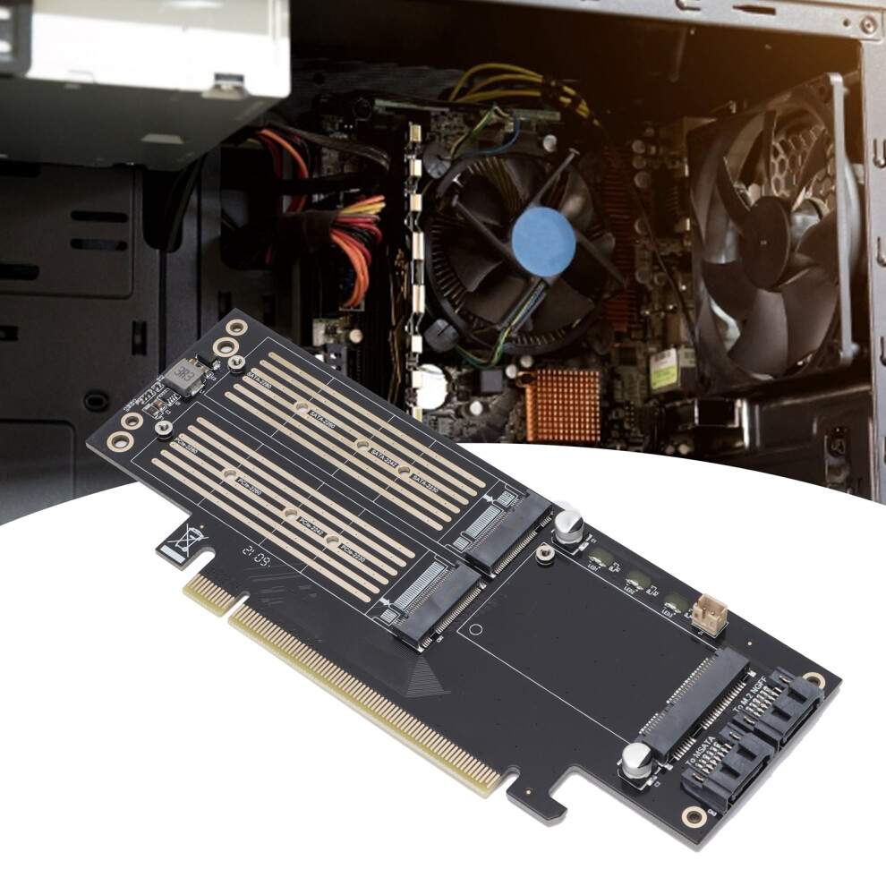 Jeyi Sk16 Adapter Card M.2 Nvme To Pcie X4/X8/X16 Converter With Heat Sink 5061377632121