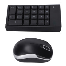 Wireless Numeric Keyboard Mouse Set MC‑61CB, 2.4G, Silent Black