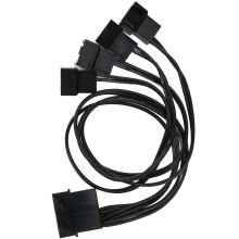 PWM-Lüfter-Splitter-Adapter 3-Pin-Verlängerungskabel 34cm für Desktop-Computer