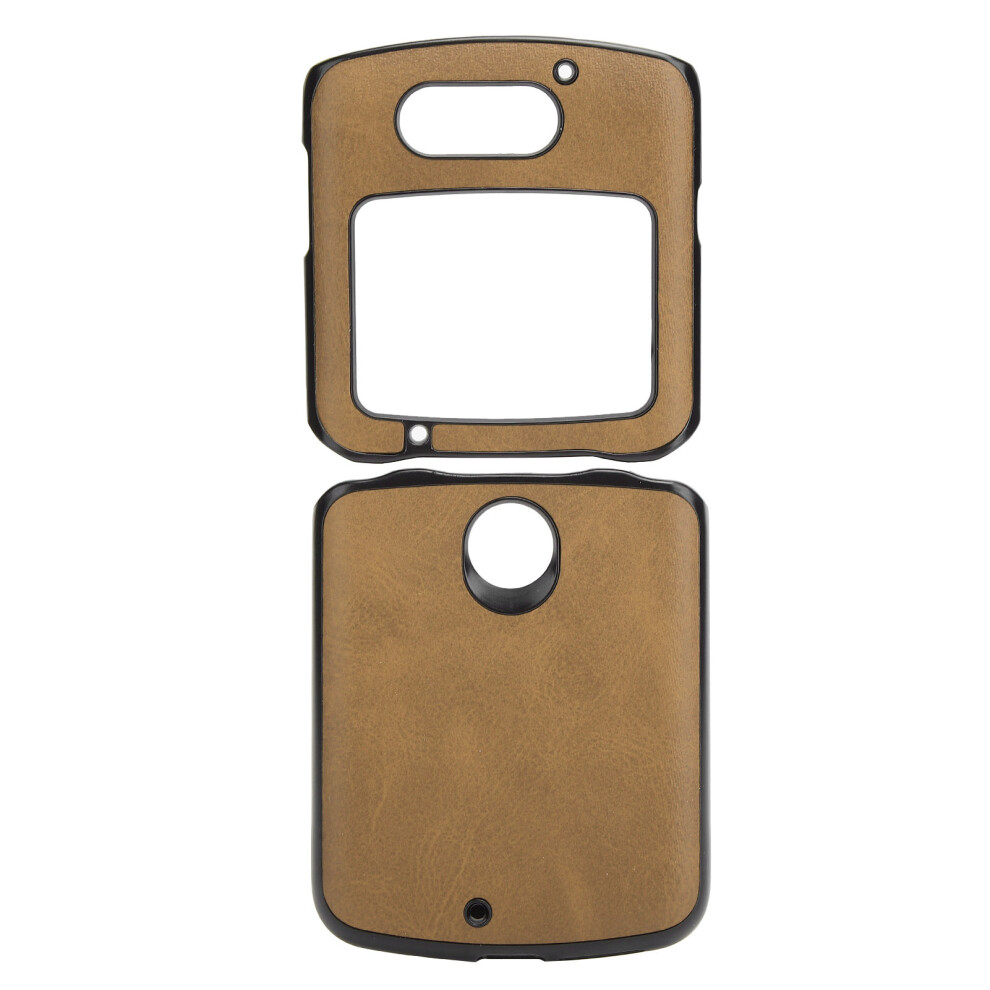 Stylish Leather Phone Cover For Moto Razr 2024, Hard Pc Shell Provides Durable Protection And Sync Compatibility With Wireless Fast Charge Support 9191629752027
