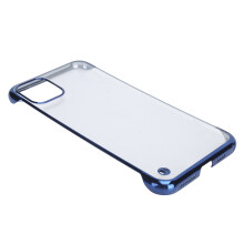 Electroplated PC Phone Case for iPhone 11Pro Max Transparent Half Border