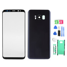 Samsung Galaxy S8:n takalasi, iskunkestävä ja korkealaatuinen lasi, helppo asentaa työkaluilla ja lisävarusteilla, tarkka istuvuus ja valmiiksi