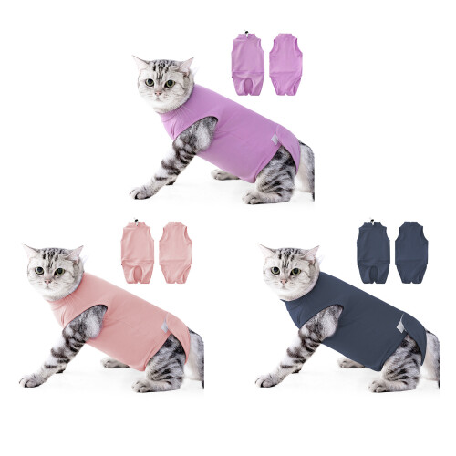 Ademend kattenherstelpak Ontsnappingsbestendig Elastisch-Roze S 1