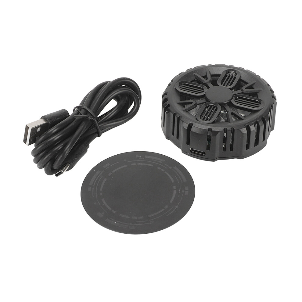 Cellphone Cooler With Semiconductor Cooling Chip, Rgb Ring Band Mobile Radiator, Weight Portable Phone Cooling Fan For Gaming Streaming Light 9773935467781