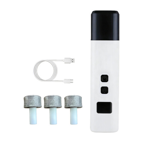 Broyeur à ongles électrique pour animaux de compagnie,-Blanc