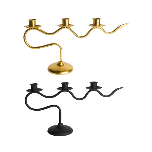 Spitzkerzenhalter, dekorative Kerzenständer,-Gold 1