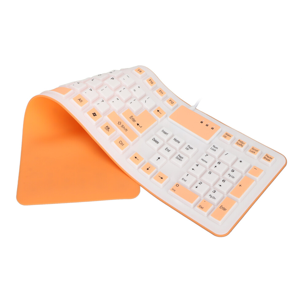 Faltbare Silikontastatur, 106 Tasten, Wasserdicht, 7465065961452
