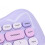 Cute Cat Shape Wireless Keyboard and Mouse Combo for Gaming Purple 11
