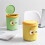Desktop Trash Container Cartoon Theme Odor Resistant PP-Green 3