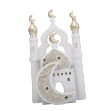 Gold and White Mosque Tower Model Desktop Ornament,Ramadans-A.